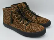 Sperry Womens Size 9 Top Sider Rebecca Minkoff Leopard Print High Top Sneakers