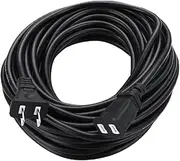 Waterproof Extension Cord - All Weather 2 Prong, Heavy Duty PowerCable | Outdoor Appliance Cord, Extend Strings Lights, Tools for Indoor and Outdoor Use, Multifunctional Break Down Easily
