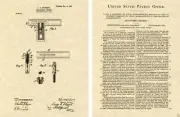 STARRETT ADJUSTABLE SQUARE US PATENT Art Print READY TO FRAME Vintage 1902 T