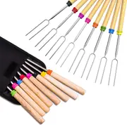 Telescoping Extendable Roasting Sticks for BBQ - 32 Inch