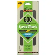 Silicacut Speed Sheets 3-2/3 In. X 9 In. 600 Grit Extra Fine Hook and Loop Sand