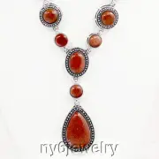 Gold Stone Long Y necklace Pendant Statement Bib fashion Jewelry Free shipping