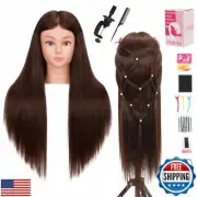 Mannequin Head Human Hair for Cosmetology - Manikin Head With Hair for Stylin