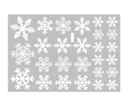 C123 10PCS Christmas Decorations Snowflake Static Sticker Window Glass Sticker Christmas Sticker Snowflake Window Sticker