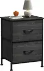 Night Stand, Small Dresser with Drawers, Dresser for Bedroom with 2 Fabric Drawe