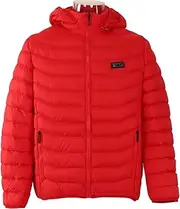 [PerGar] 11 Areas Heated Jacket, Outdoor USB Electric Heating Jackets, Warm Sprots Thermal Coat, Clothing Heatable Cotton Jacket for Men
