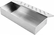 Smoker Box for BBQ, Grill Wooden Chips Smoker Grill Accessories - Stainless Steel Charcoal & Gas Barbecue Meat Smoking with Hinged Lid - BBQ Smoker Box for Home/Garden/Outdoor Barbecue