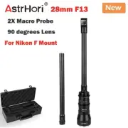 AstrHori 28mm F13 2X Macro Probe 90 degrees Full Frame MF Len for Nikon F Mount