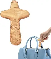 [GEDOX] Palm Crosses - Smooth Hand Held Crosses | Religious Palm Crosses | Sunday Pocket Crosses | Hand Held Pendants Crosses | Clinging Crosses Decor, Small Wooden Crosseses For Praying Comforting