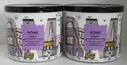 Bath & Body Works 3-wick Scented Candle Lot Set 2 ROME - PIZZERIA essential oils