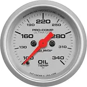 Autometer 2-1/16" Oil Temperature, 140-340 ｡F, Stepper Motor, Ultra-Lite (4356)