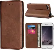 Cavor for iPhone SE 2020/ SE 2022 Case,iPhone 7 8 Case,Cowhide Pattern PU Leather Book Wallet Magnetic Kickstand Flip Cover Phone Cases with Card Slots(4.7")-Dark Brown