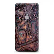 Skins Decal Wrap for Apple iPhone XR - Steampunk Metal Panel Vault Fan Gear