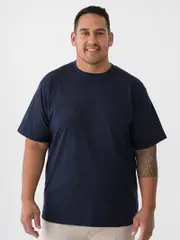Big Mens Navy Print Tee