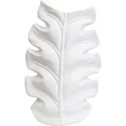 LVD Organic Leaf Vase Rustic Decorative Home/Lounge Decor 30.5x46.5cm White