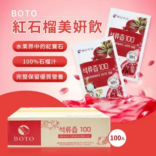 【BOTO】韓國濃縮紅石榴美妍飲80mlx100包/箱