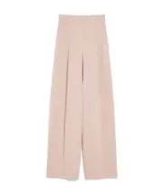 Max Mara Lino High-Waisted Pants IT46 pink