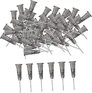 rockible 100x Blunt Tip Dispensing Pins, Stainless Steel,Versatile,Glue Application Tools, for Liquid DIY Paint Quilling, Oil, Black