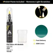 Touch Up Paint For Iveco All Models 258 Verde With Polish Paste