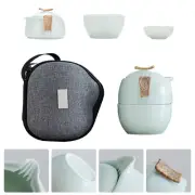 Travel Tea Set Japanese Tea Set Gaiwan Tea Cup Portable Ceramic Tea Set