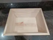 HAND CRAFTED WOOD PIZZA AND BREAD DOUGH MIXING BOX SOLID WOOD MADIA