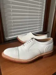 NEW w BOX - 1st QUAL | ALLEN EDMONDS 10.5D STRANDMOK WHITE SUEDE SHOES 10.5 D