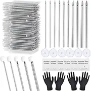 [judero] Body Piercing Kit 66PCS Professional Piercing Kit Includeds 50Mixed 12G 14G 16G 18G 20G Ear Nose Piercing Needles 6no pull piercing disc 6Clean Tools 4Gloves for Ear Nose Piercing Kit