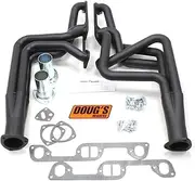 Doug's Headers (D570-B) 1-3/4" 4-Tube Black Coating Hi-Temperature Full Length Exhaust Header for Pontiac Firebird 326-455