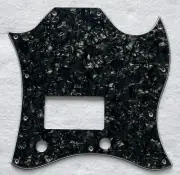 For Gibson SG Standard Single Humbucker Guitar Pickguard 4 Ply Black Pearl