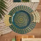 3Pcs Food Serving Tray Serving Dishes Multifunctional with Handles Fruit Plate