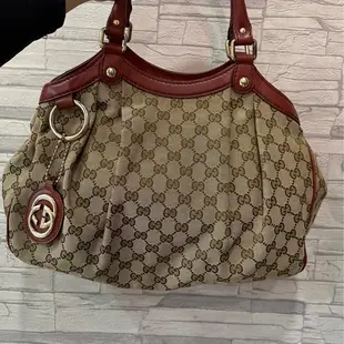 [二手] Gucci sukey 布面托特包