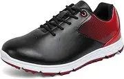 [SDEQA] Waterproof Golf Shoes Mens Professional Spikeless Golf Sneakers Outdoor Comfortable Lightweight Anti Slip for Golf Training Big Size