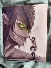 Attack titan from the Attack on titan anime Fan Art Wooden Wall Hanging