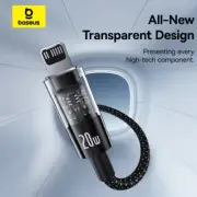 Baseus 20W USB C To iPhone USB C PD Fast Charging Cable Charger Cord For iPhone