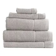 5pc Renee Taylor Cambridge 650GSM Textured Bath/Hand/Face Towel Pumice Stone