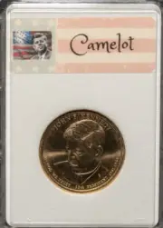 Exclusive Kennedy New Generation Era Camelot Collectible Gold $1 Gift Coin *T3