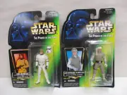 2 Kenner Star Wars Power of the Force Action Figures Skywalker Hoth Stormtrooper