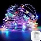 33Ft 100 LED Fairy Lights, Multicolor Outdoor String Lights Battery Operated wit