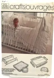 Simplicity Crafts Pattern #6717 - Babies Crib Accessories - (One Size)