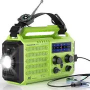 Emergency Radio 5 Way Powered, 5000 Survival Radio Solar Hand Crank Portable NOA