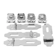 4Pcs Home Drawer Door Padlock for Hasp Staple Stainless Steel