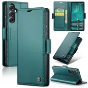 CaseMe Samsung Galaxy A13 4G Folio Wallet Case Cover Side Closure A135 [Teal Green]