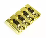 Hipshot A Style 4 String Bass Bridge Brass, Gold, Retrofits 5 Hole Fender