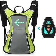 Turn Signal Backpack IPX5 Reflective Backpack with Direction Indicator USB Rechargeable Safe Light Bag Wirel Remote Control ycle Bag for Cycling Running Walking Jogging