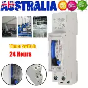 24 Hours Mechanical Programmable Din Rail Timer Switch Relay 220V AC 16A Hot