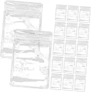Zerodeko 100pcs Resealable Jewelry Bags Thick Clear Storage Pouches for Hand Chain Accessories Transparent Sealing Bags for Jewelry Packaging and Protection