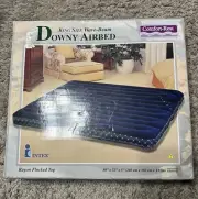 King Size Wave Beam Inflatable Airbed Air Mattress Blow Up Comfort Zone New Box