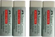 [Pack of 4] LARGE Pencil Eraser Dust Free Clean and Extra Soft Erasing for ART,