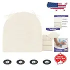 Versatile Beige Dining Chair Cushions – Non-Slip Design, Machine Washable, 16''
