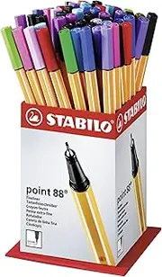 STABILO 0361900 POINT 88 FINELINER, MINI DISPLAY 60PC